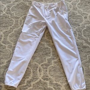 White Mens Baseball pants size 36 teamwork brand